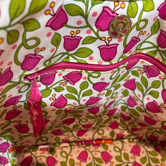 💗Vera Bradley Floral Shoulder Bag Purse Tote Hobo - Picture 8 of 12